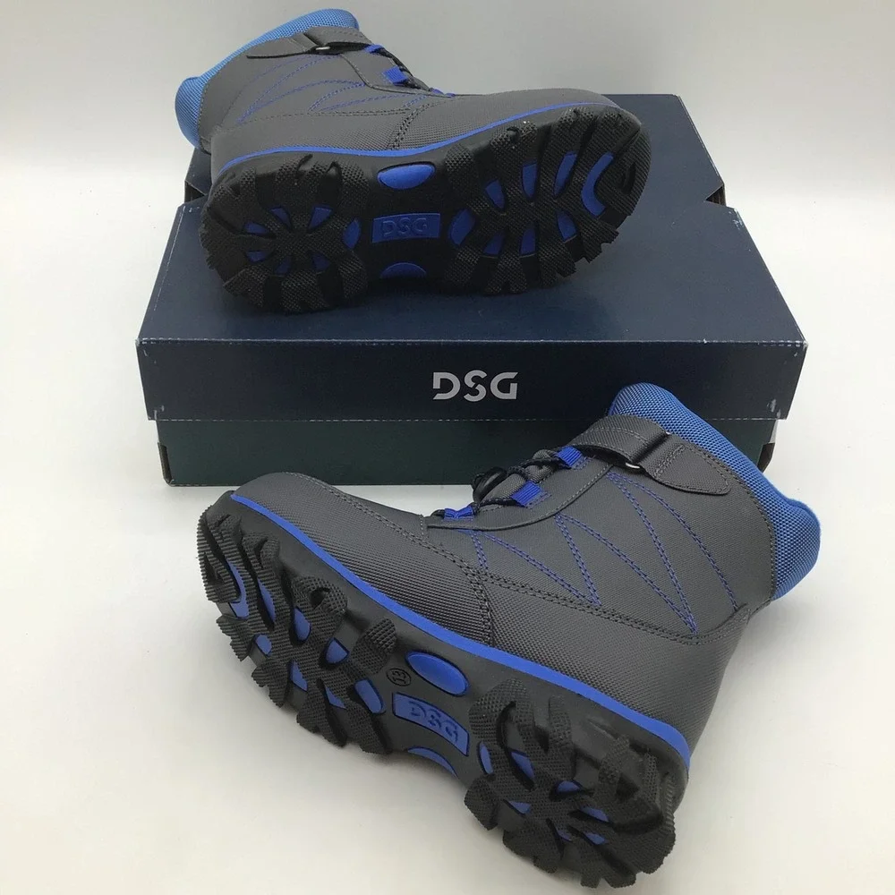 DSG Menace Kids‎ Winter Boots Grey Blue DSGCWB2201-BLU Size 13K NEW